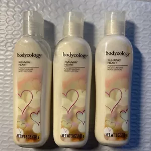 Lote de 3 Lociones Corporales Hidratantes Bodycology 3 OZ Tamaño de Viaje Runaway Heart - Imagen 1 de 3