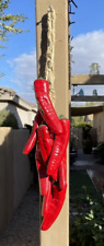 OLD MEXICO HANGING RED CHILIES- CERAMIC- " TALL-ANTIQUE-