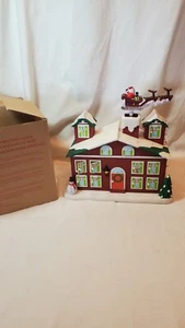Avon 2011 Countdown to Christmas Advent House Lighted Animated Musical 8 Songs - Picture 1 of 13