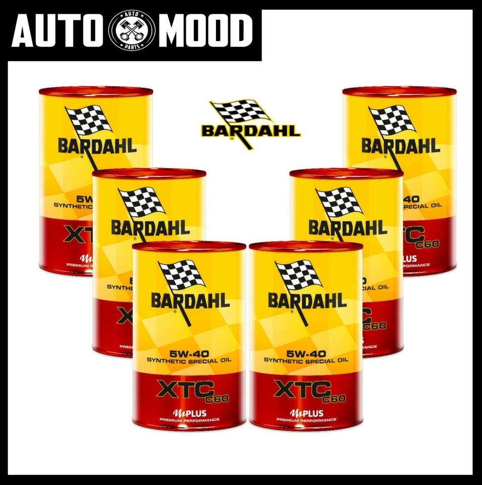 6 LT OLIO MOTORE BARDAHL XTC C60 5W40 - 6 litri