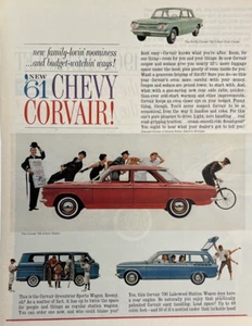 Chevy Corvair 700 4-Door Sedan 1961 Vintage LIFE Print Ad Lakewood & Greenbrier - Picture 1 of 9