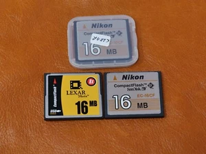 DM190 CF Card Job Lot Nikon Lexar 16MB for Vintage Digital Camera - Picture 1 of 2