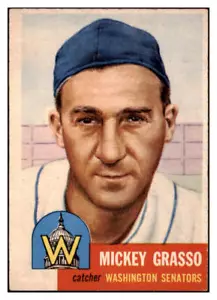 1953 TOPPS #148 MICKEY GRASSO SENATORS EX+/EX-MT 480584 (KYCARDS) - Picture 1 of 2