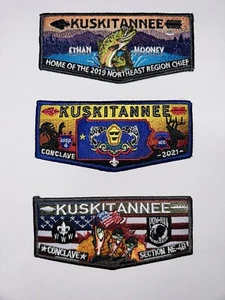 BSA Kuskitannee Lodge Patch Lot - Picture 1 of 7
