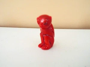 *RARE* Authentic Chinese Red Coral Monkey Carving - Picture 1 of 5