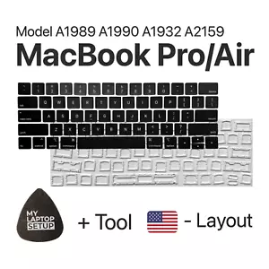 Ersatztaste für MacBook Pro/Air (2018-2019) A1989 A1990 A1932 A2159 US-Layout - Bild 1 von 12