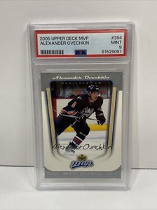 Alexander Ovechkin 2005-06 Upper Deck MVP ROOKIE CARD RC #394 PSA MNT 9 CAPITALS