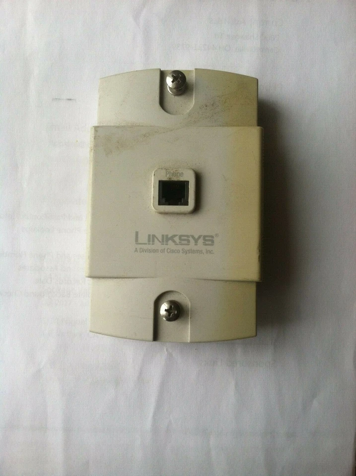 Linksys BA2WF ver 2 DSL filtro de teléfono de montaje en pared Foto 1 de 3