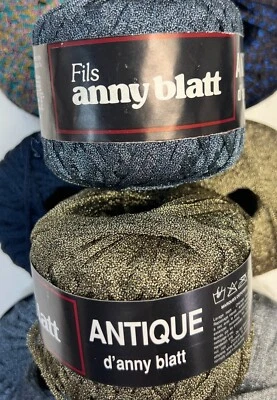 Anny Blatt & Bouton d'Or ANTIQUE GALAXY Viscose Polyester ribbon yarn: 6 colors