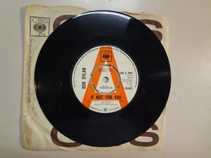 BOB DYLAN: If Not For You 2:40-New Morning 3:57-U.K. 7" 71 CBS Records S 7092 DJ - Picture 1 of 2