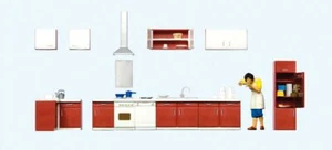 Modellino in scala Preiser HO/Set persone madre cucina donna/mobili da cucina - Foto 1 di 1
