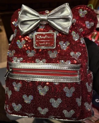 Sac à Dos / Backpack / Rucksack MINNIE RED / Rouge LOUNGEFLY Disneyland Paris - Photo 1/2