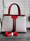 SANZA Women Designer Tote bag Ladies Work Bag FauxLeather Gucci inspiredlook RED