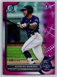 Warming Bernabel 2022 Bowman 1st Chrome Fuchsia Refractor /199 BCP-46 - Bild 1 von 2