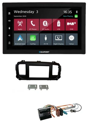 Blaupunkt DAB Bluetooth USB MP3 2DIN Autoradio für Citroen Jumpy Dispatch Spacet - Bild 1 von 4