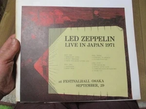 LED ZEPPELIN LIVE IN JAPAN 1971 at Festivalhall OSAKA LP RECORD from Japan RARE - Picture 1 of 10