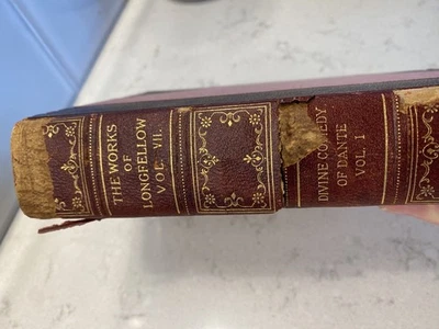 1909 Works Of Henry Wadsworth Longfellow  vDante’s The Divine Comedy Vol 1 - Image 1 of 4