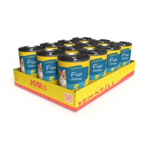 JosiCat Fish in Sauce (12 x 415 g) | Feines Nassfutter in Sauce | mit Lachs - Bild 1 von 1