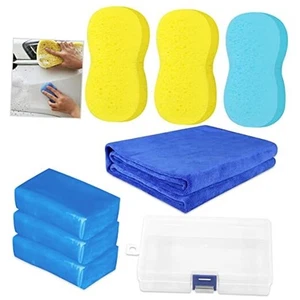  8 Stück Clay Bar Auto Detailing Clay mit Premium Mikrofaser Waschhandtuch und  - Bild 1 von 8