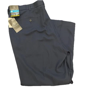 PGA Tour Mens Golf Pants Size 44 X 30 Navy Blue Expandable Waist - New - Picture 1 of 10