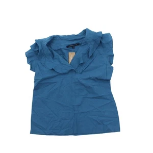 French Connection Women's Top 6 Blue, 100% - Cotton - Picture 1 of 5