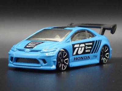 Honda Civic Si 2 Due Porta Blu 1:64 Scala da Collezione Diorama Modellino Auto - Immagine 1 di 4