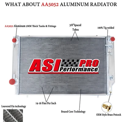Radiador de aluminio de 4 filas para 76-1996 Jaguar XJS V12 XJ12 5,3 L 6,0 L V12 AT/MT Foto 1 de 4