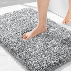 Bathroom Rugs Non Slip Washable 32x20, Ultra Soft and Water Absorbent Bath Ma... - Picture 1 of 9