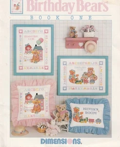 Birthday Bears Book One, Dimensions, Cross Stitch Pattern Booklet - Picture 1 of 1