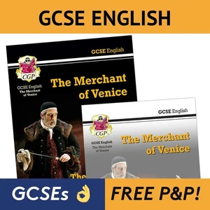 Merchant of Venice Study & Workbook Pack Ages 14-16 CGP GCSE with Answers NEW - Picture 1 of 12