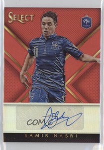 2015-16 Panini Select Signatures Red Prizm /15 Samir Nasri #SS-SN Auto