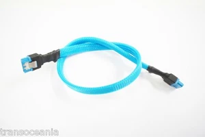Sleeved SATA 3 Cable, Black, Green, Orange, Red, Purple, Blue - Picture 1 of 11