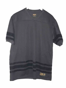 10 Deep Shirt Erwachsene Medium Jersey Style Mesh Filz gestreift gefüttert #10 V-Ausschnitt Herren - Bild 1 von 4