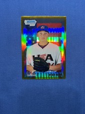 Ryan Burr 2010 Bowman Draft Chrome Prospects USA Gold Refractor /50 White Sox