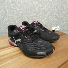 Puma Locell Riaze Sneakers Womens 8.5 Black Pink Running Shoe 187351-05