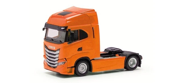 Herpa 313445-003 - 1:87 Iveco S-WAY Solozug Macchina 2achs, Arancione Profondo - - Immagine 1 di 1