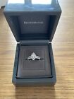 Beaverbrooks Platinum Diamond Marquise Cut Engagement Ring Size J