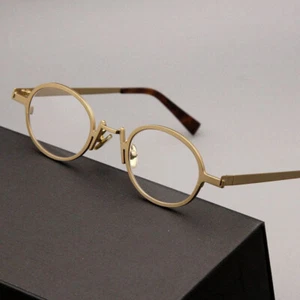 Round Metal Spectacles Women Vintage Small Oval Glasses Mens Eyeglasses Frames - Picture 1 of 15