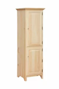 NEW AMISH Unfinished Solid Pine | Small Pantry Cabinet | Rustic Handmade! - Picture 1 of 1