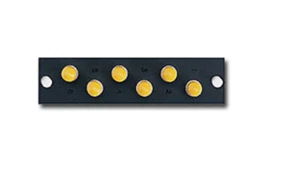 Leviton 6 Pack ST Mounting Plate - Ceramic / SM/MM NEW 5f100-6ZT t4 - Afbeelding 1 van 3