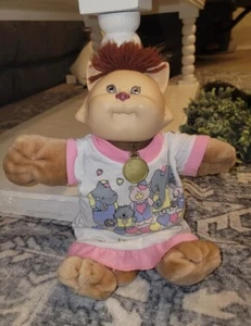 Vintage Cabbage Patch Kids Koosas Cat Doll 1983 Brown Eyes Brown Hair - Picture 1 of 6