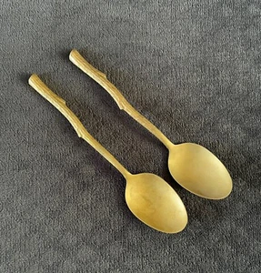 Vance Kitira ADIRONDACK TWIG Soup Spoon (s) 8" Bronzeware Thailand Flatware - Picture 1 of 8