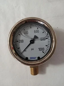 NEU Wika Manometer 0-1000PSI, 1/4NPT LM, 9310770 - Bild 1 von 5