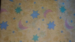 Stars & Moon Design Fabric - 2 yds - Picture 1 of 1