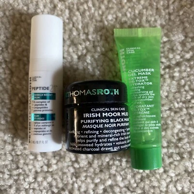 Peter Thomas Roth Travel Size Peptide Serum, Moor Mud Mask & Cucumber Gel Mask - Image 1 of 3