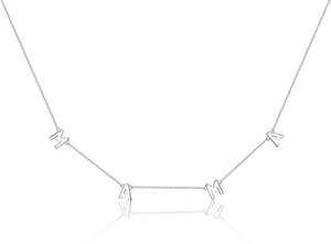 Mama Necklace 925 Sterling Silver Mother Necklace 14K White Gold Plated Mom Neck - Picture 1 of 12