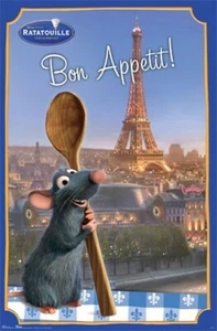 DISNEY RATATOUILLE POSTER - REMY BON APETIT - NEU 24X36 - Bild 1 von 1