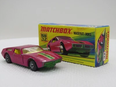 Vintage 1972 Lesney Matchbox Superfast #32 Maserati Bora w/Original Box England - Image 1 of 4