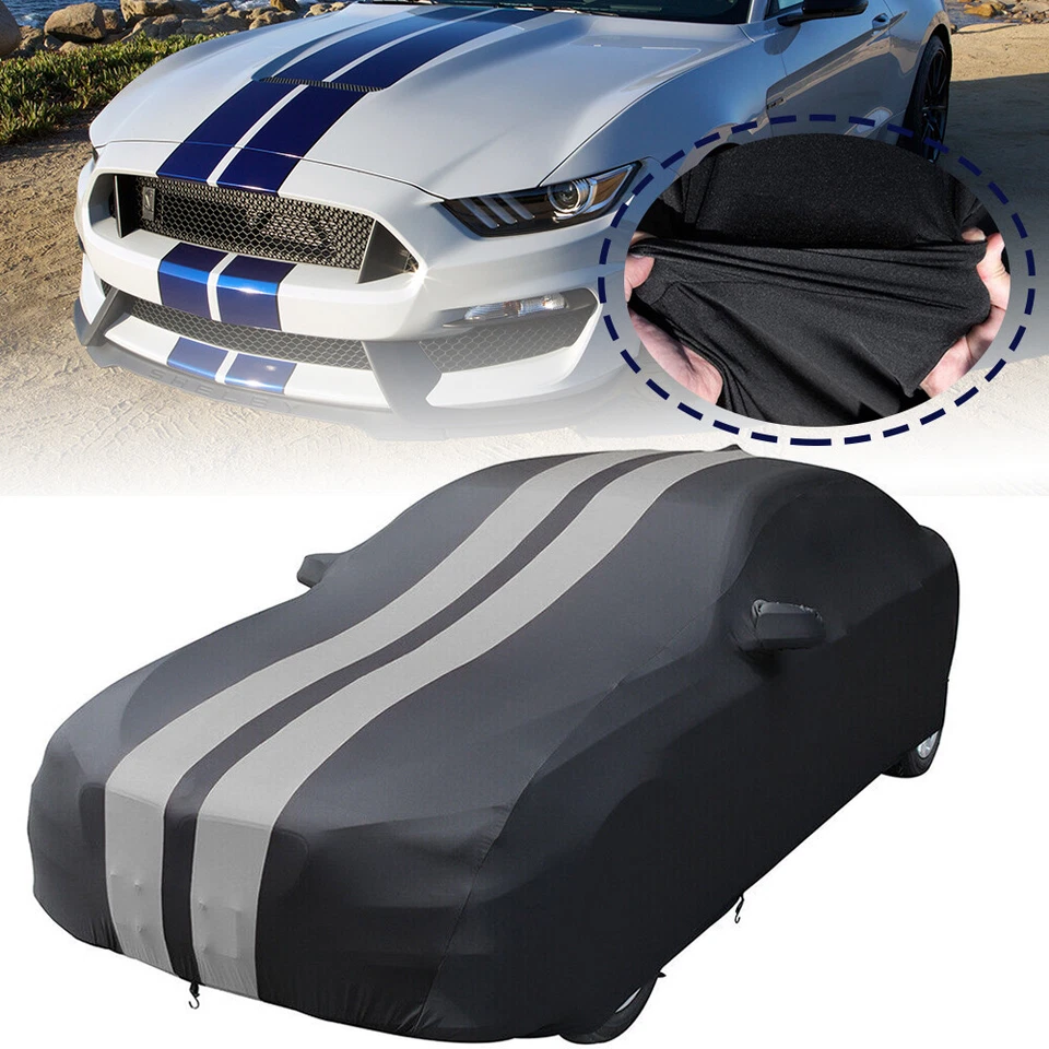 Full Car Cover Stain Stretch Custom For Ford Mustang Shelby GT350 GT350R GT350 - Image 1 of 4