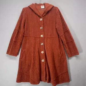 Giacca cotone Color Me donna arancione medio swing velluto a coste cotone con cappuccio - Foto 1 di 15
